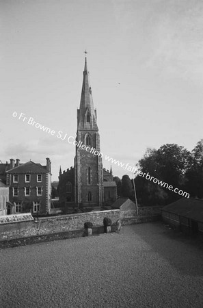 CHURCH FROM SCHOOL PLAYGROUND